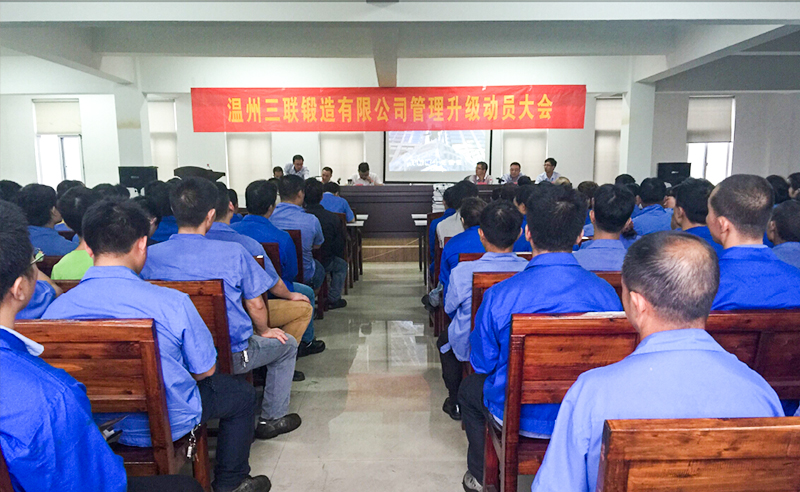 熱烈祝賀2015年9月溫州三聯(lián)鍛造有限公司管理升級正式啟動！